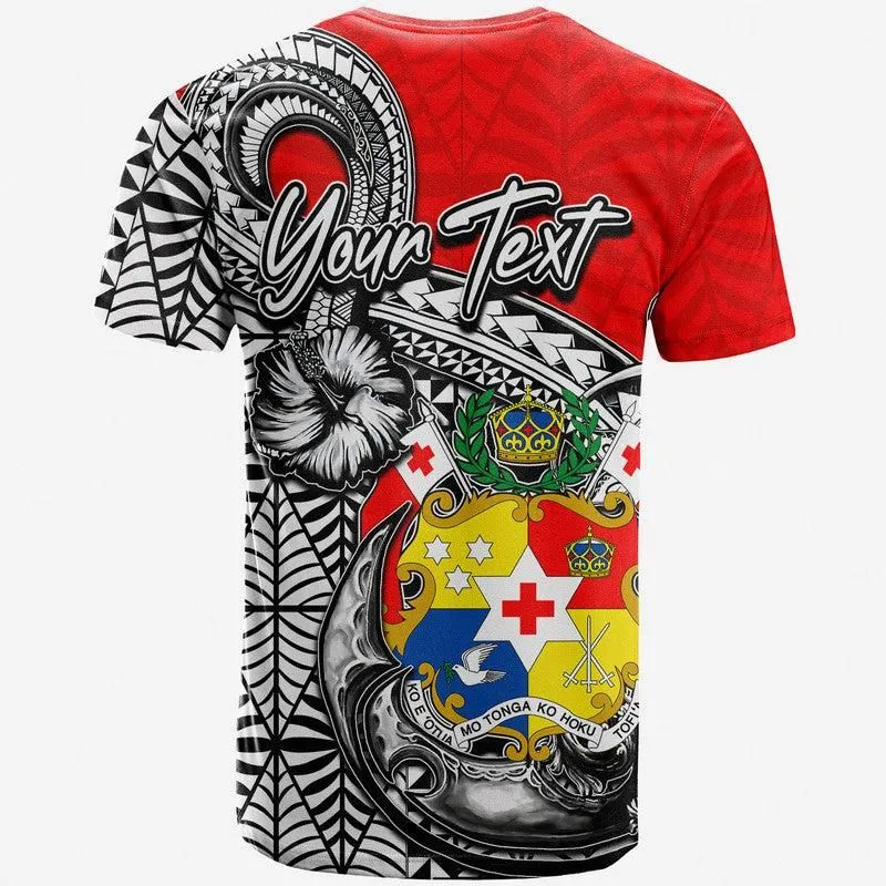 (Custom Personalised) Tonga Hook Tattoo T Shirt White LT6