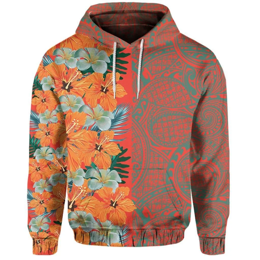 Tropical Polynesian - Hawaiian Hoodie - Haka Style