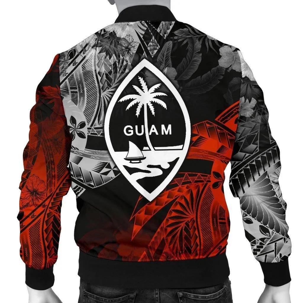 Guam Polynesian Personalised Mens Bomber Jacket - Vintage Polynesian