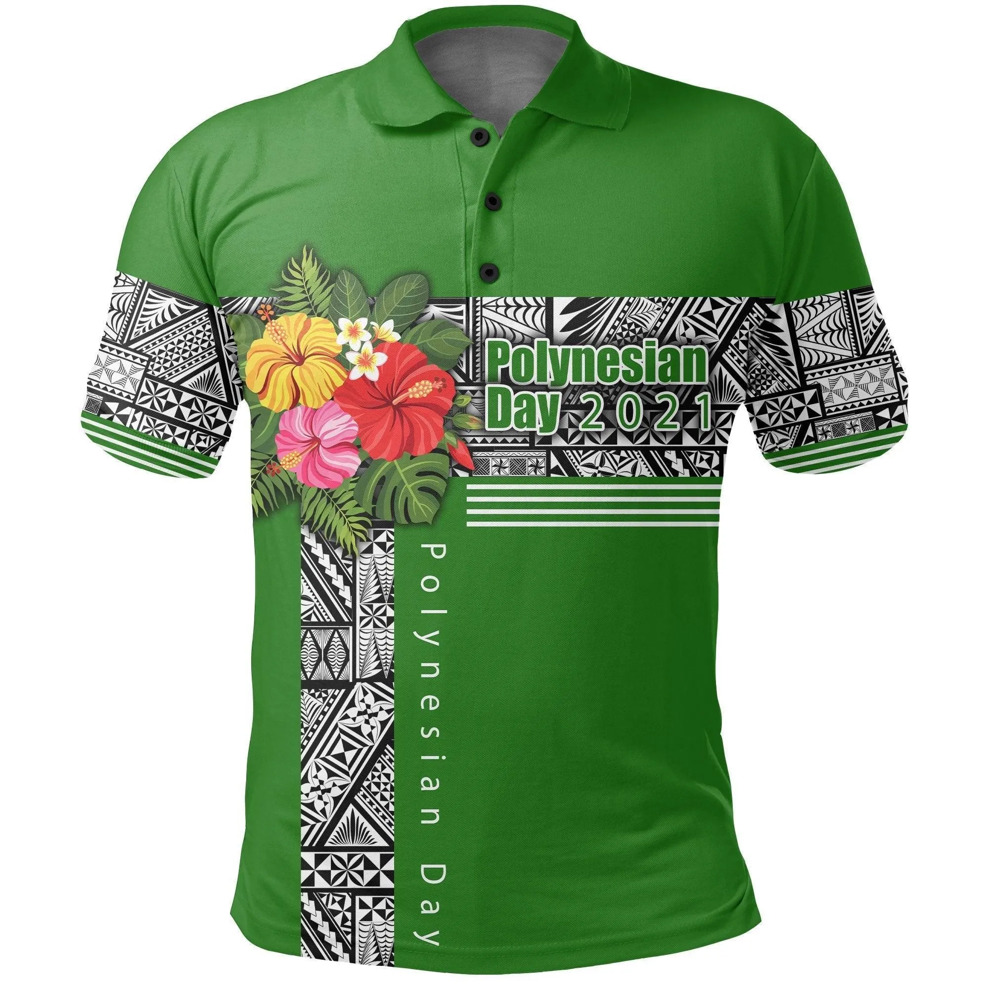 (Custom Personalised) Polynesian Day Polo Shirt Simple Style LT16
