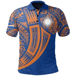 Marshall Islands Polynesian Polo Shirt - Tribal Tattoo