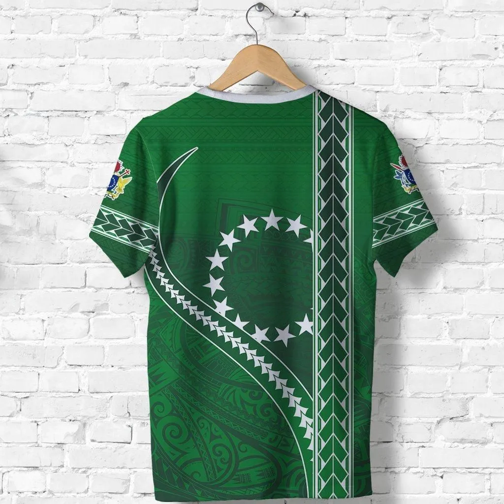Cook Islands Rugby T shirt Simple Style Green