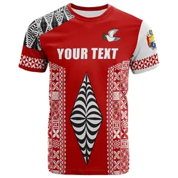 (Custom Personalised) Tonga Rugby T Shirt - Mate Maa Tonga LT13