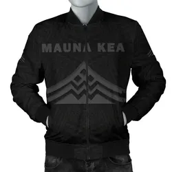 FamilyGater Jacket - Hawaii Mauna Kea Polynesian Men's Bomber Jacket Grey - AH - J71