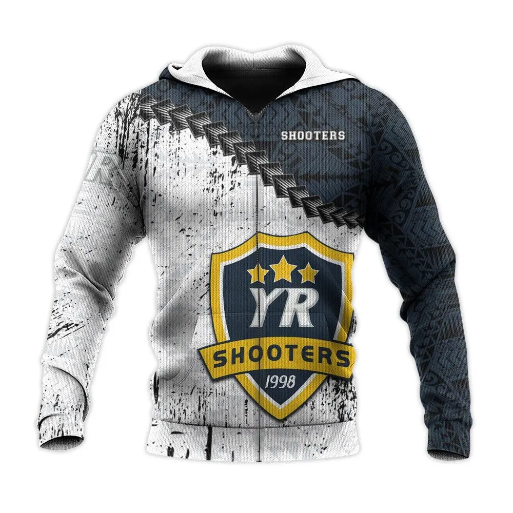 York Region Shooters Hoodie Grunge Polynesian Tattoo - CA SOCCER