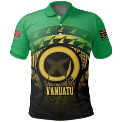 Vanuatu Turtle Hibiscus Polo Shirt