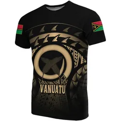 Vanuatu Turtle Hibiscus T-Shirt (Gold) A02