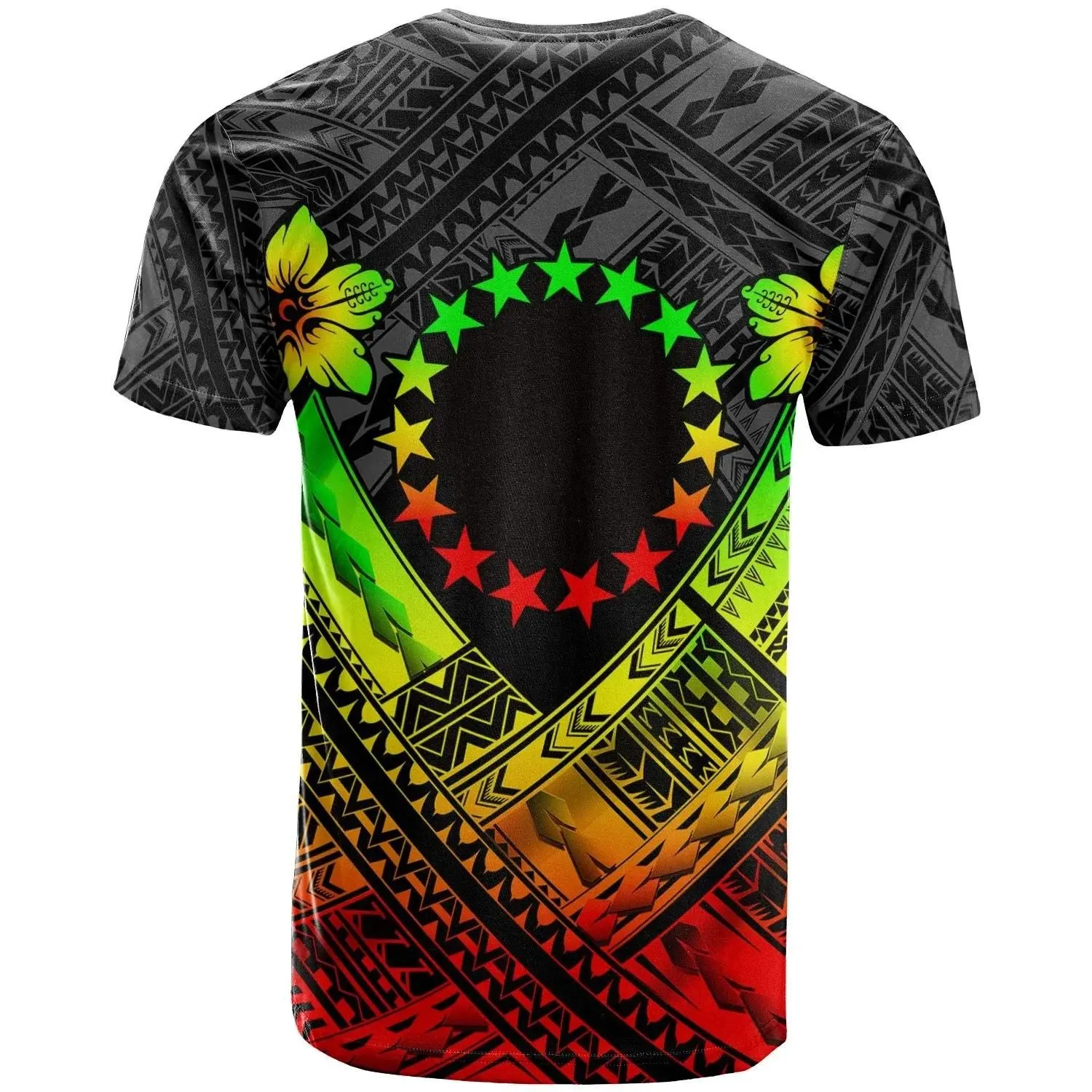 Cook Islands Polynesian T-Shirts - Cook Islands Reggae Seal Camisole Hibiscus Style - BN18