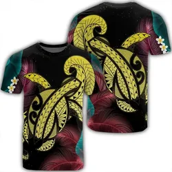 Alohawaii Tee - Hawaii Turtle Polynesian Tropical T-shirt Ghia Style Yellow - AH - J4R