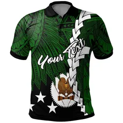 Papua New Guinea Western Highlands Province Polynesian Custom Personalised Polo Shirt - Tribal Wave Tattoo