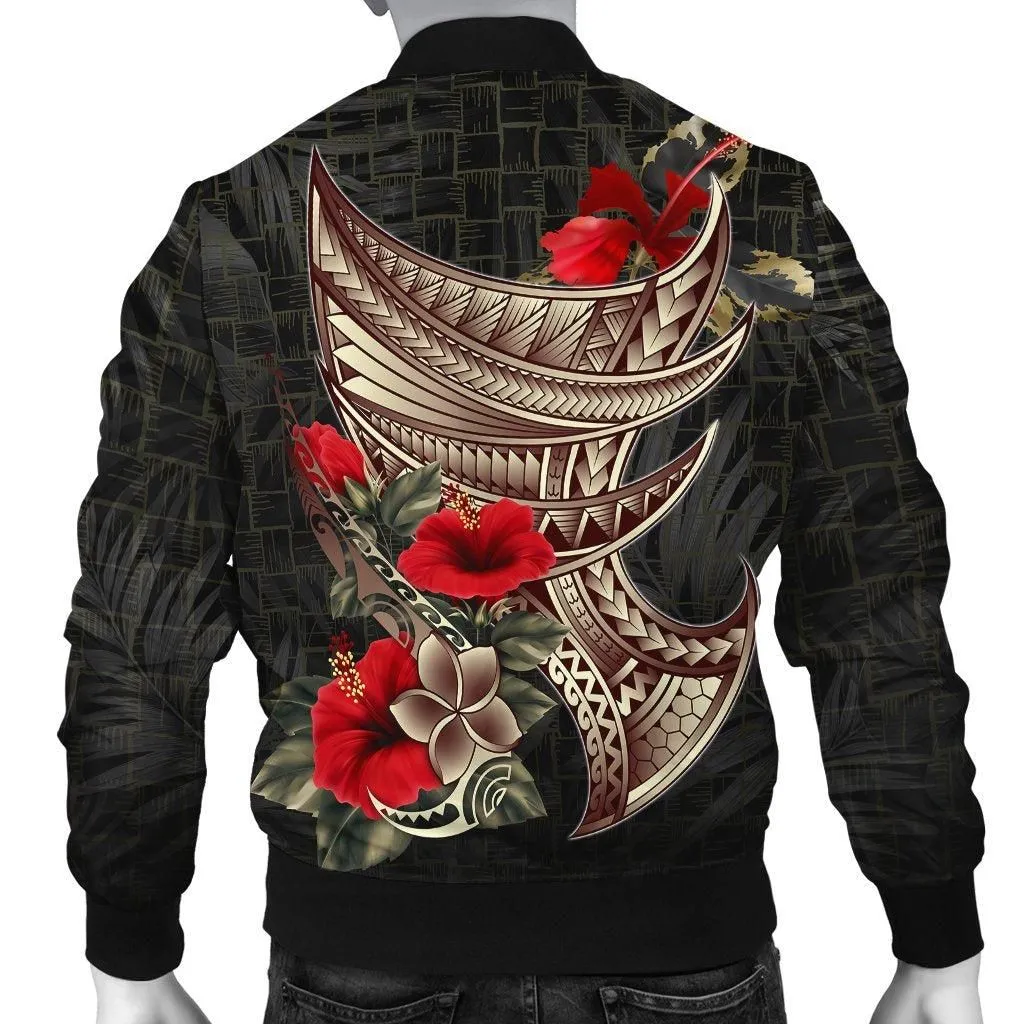 American Samoa Bomber Jacket - Polynesian Tribal Vintage Style