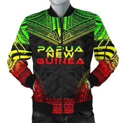 Papua New Guinea Polynesian Chief Men's Bomber Jacket - Reggae Version - Bn10