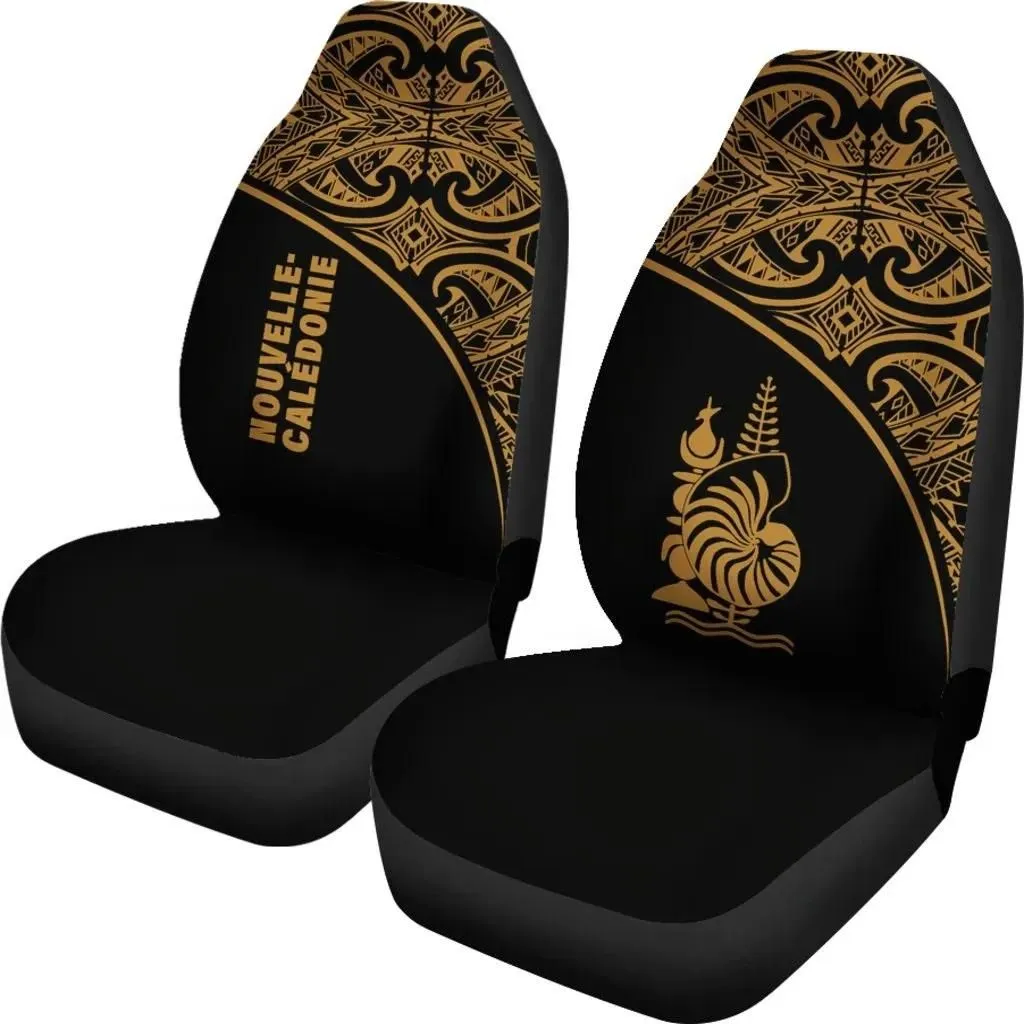 FamilyGater Accessories Car Seat Covers - New Caledonia Polynesian - Gold Curve - BN11