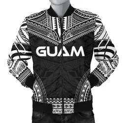 Guam Polynesian Chief Men's Bomber Jacket - Black Version - Bn10