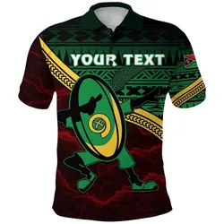 (Custom Personalised) Vanuatu Rugby Polo Shirt Dab Trend Creative