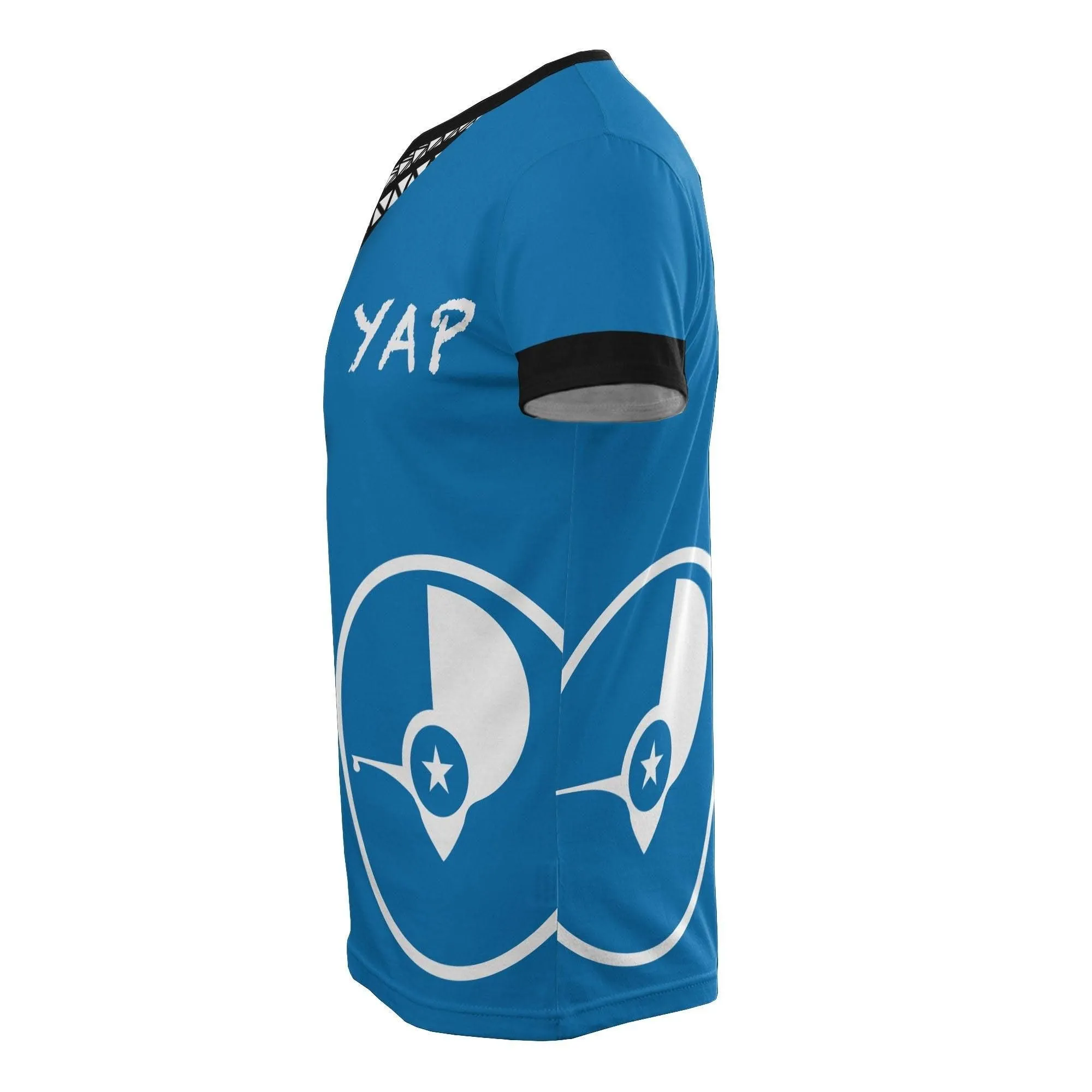 Yap Pattern All Over T shirt - Yap Flag Polynesian Tattoo