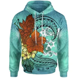 Tonga Hoodie - Tropical Flowers Style