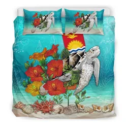 Polynesian Kiribati Ocean Turtle Hibiscus A Bedding Set Camlixc