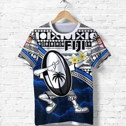 Fiji Rugby T Shirt Tapa Cloth Dab Trend Style