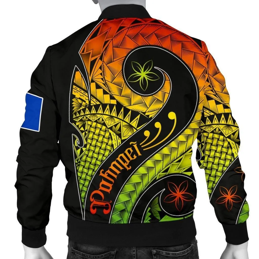 Pohnpei Personalised Mens Bomber Jacket - Polynesian Decorative Patterns