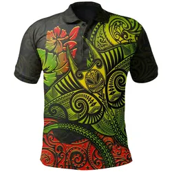 Alohawaii Shirt - Polo Shirt Hawaii Manta Ray Polynesian Tattoo BN15