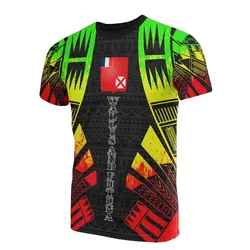 Wallis and Futuna T shirt - Wallis and Futuna Coat Of Arms Polynesian Tattoo Reggae Style
