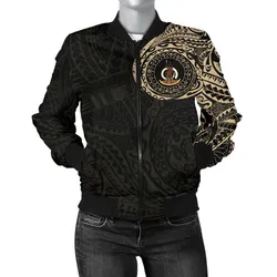 Vanuatu In My Heart Tattoo Womens Bomber Jacket