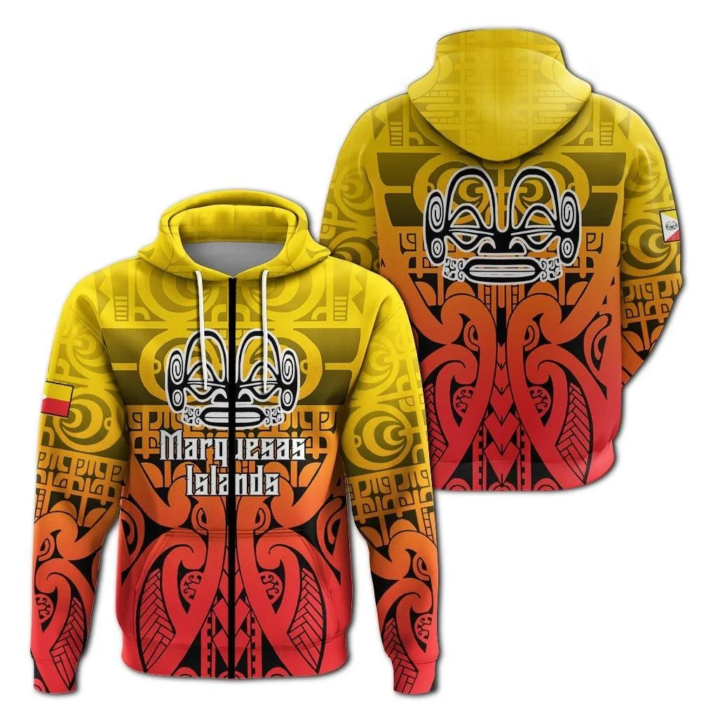 Alohawaii Clothing - Marquesas Islands Marquesan Tattoo Hoodie