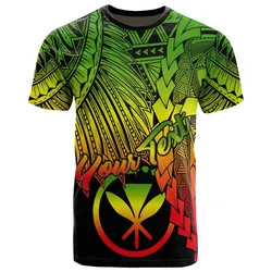 Hawaii Polynesian Custom Personalised T-Shirt - Tribal Wave Tattoo Reggae
