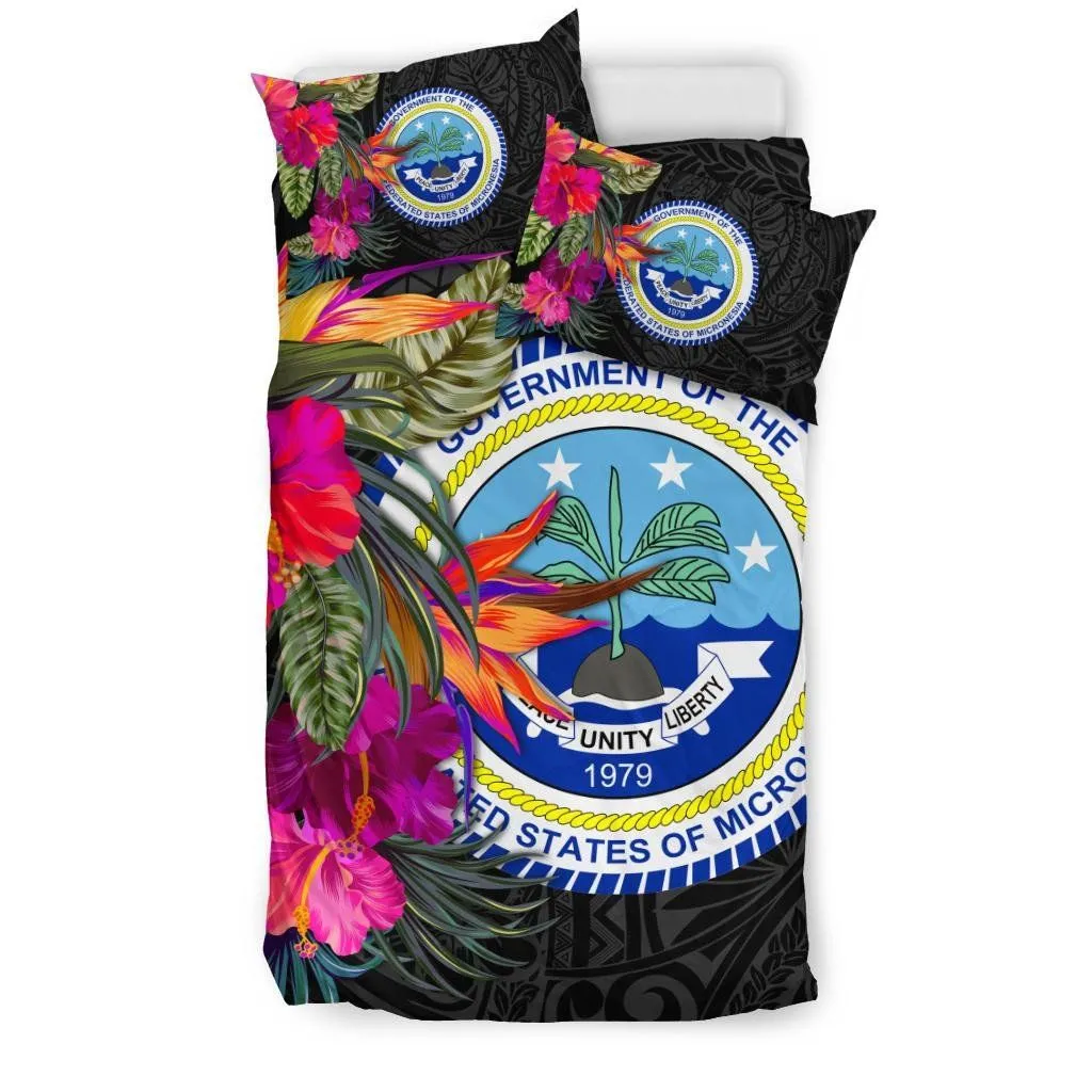 Federated States of Micronesia Bedding Set - Polynesian Hibiscus Pattern - BN39
