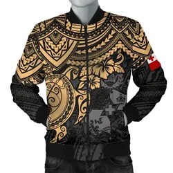 FamilyGater Jacket - Bomber Jacket Tonga Polynesian - Golden Turtle - BN15