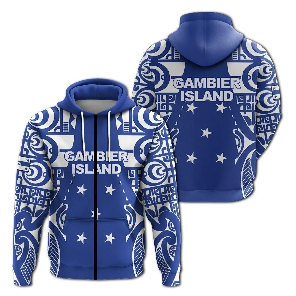 Alohawaii Clothing - Gambier Islands Tribal Tattoo Hoodie
