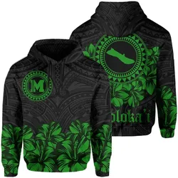 Alohawaii Hoodie - Molokai Map Hibiscus Polynesian Hoodie - Lithe Style - AH - JA