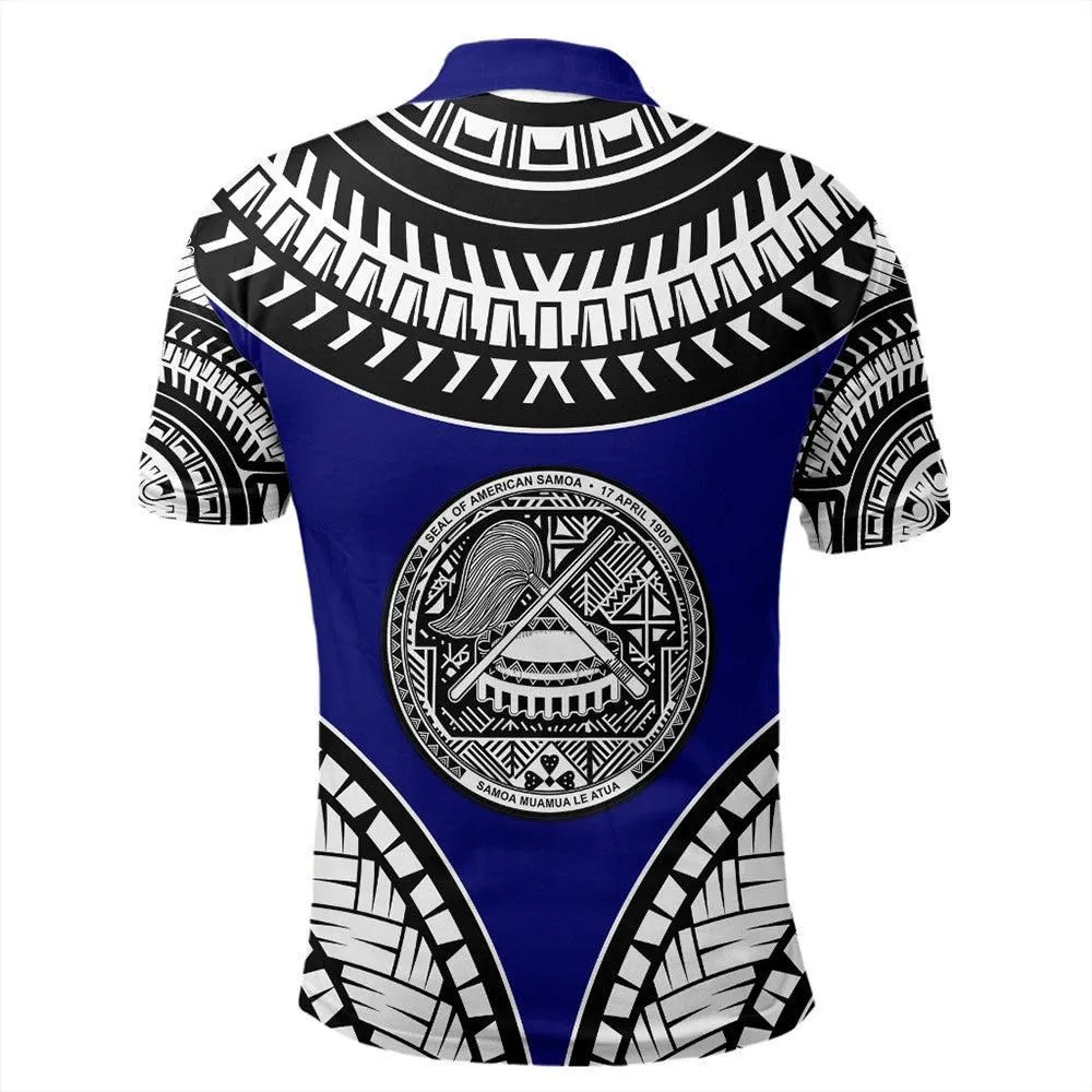 Wonder Print Shop Polo Shirt - American Samoa Tattoo Chief Polo Shirt LT10