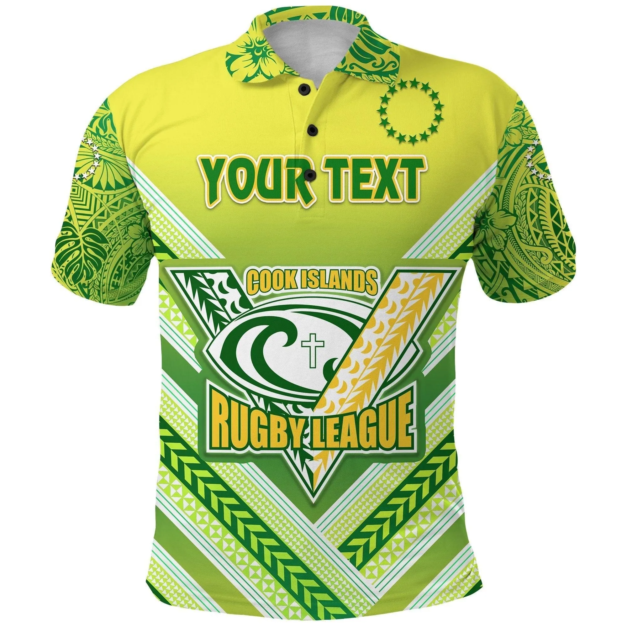 (Custom Personalised) Cook Islands Rugby Polo Shirt Creative Style