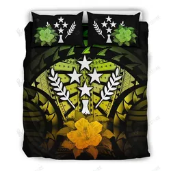Kosrae Reggae Hibiscus Bedding Set Bedroom Decor
