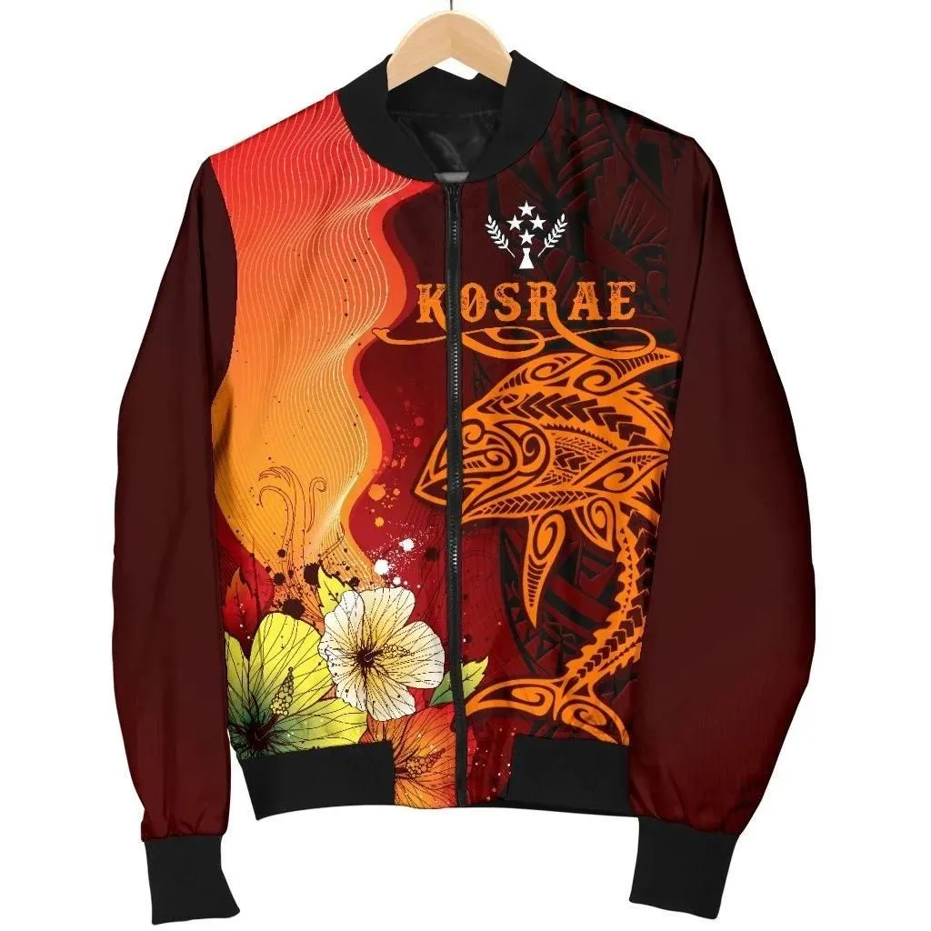 Kosrae Men's Bomber Jacket - Tribal Tuna Fish - BN39