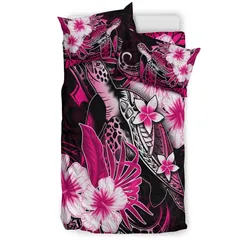 Polynesian Turtle Bedding Set With Hibiscus Color No.6 LT6