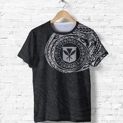 Hawaii T Shirt - Kanaka Maoli Flag Polynesian Tattoo Style Special