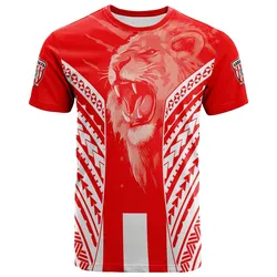 LABASA Football T-Shirt Strong Lion Of Fiji LT13