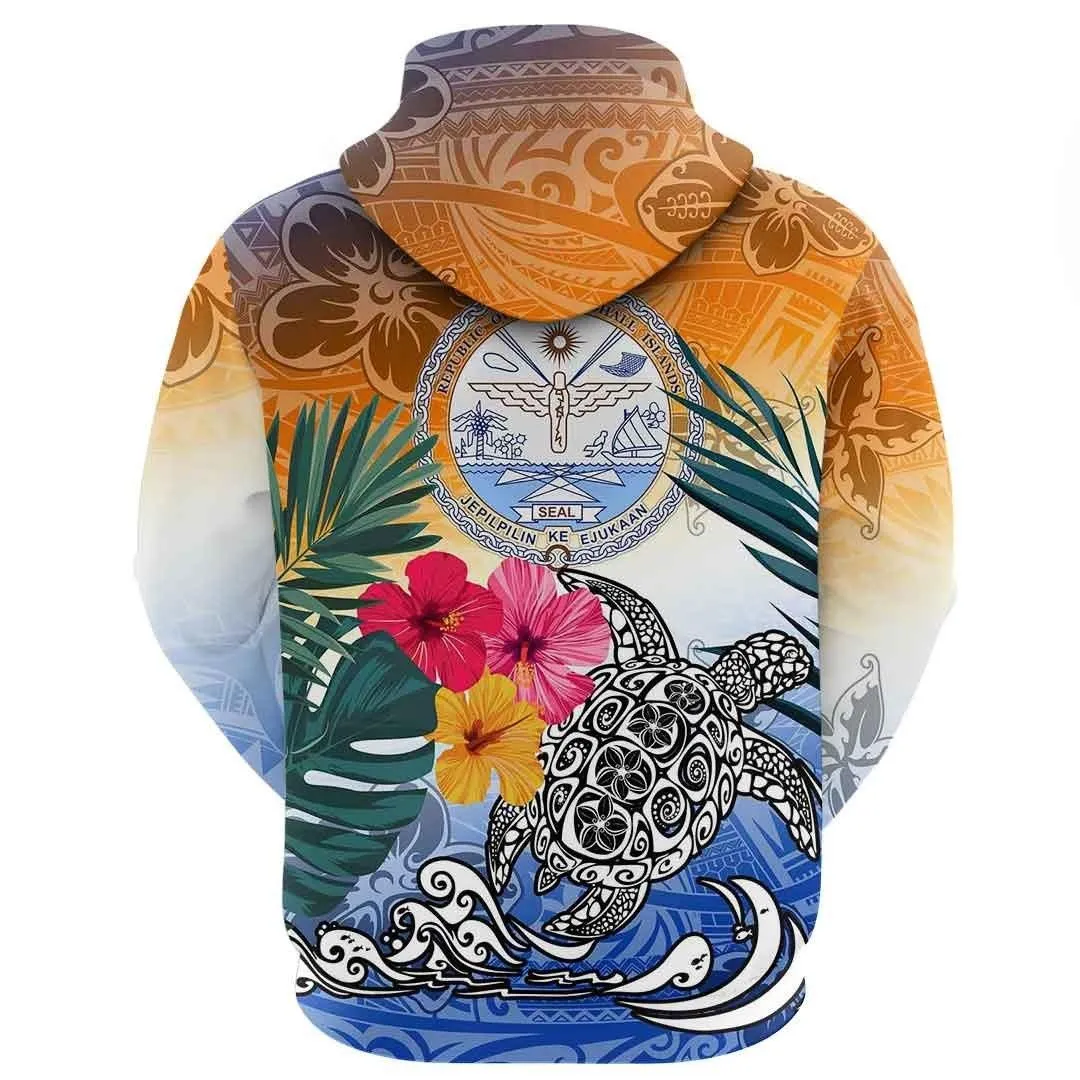 Alohawaii Clothing - Marshall Islands Style Polynesian Tattoo Hoodie A94