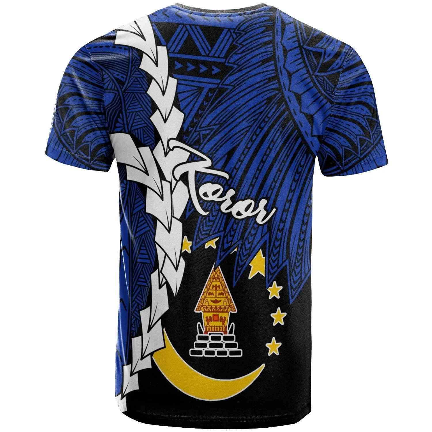 Palau Koror Polynesian T-Shirt - Tribal Wave Tattoo