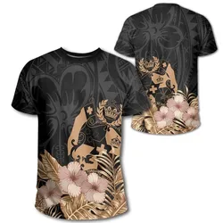 Alohawaii T-Shirt - Tonga Hibiscus Tribal T-Shirt J09