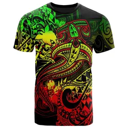 Papua New Guinea T-Shirt - Reggae Shark Polynesian Tattoo - BN18