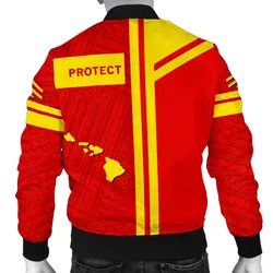 Hawaiian Polynesian Mauna Kea Mens Bomber Jacket - Morale Style