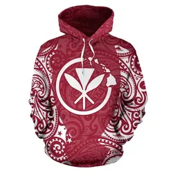 Alohawaii Clothing - Hoodie Hawaii Kanaka Maoli Flag Polynesian Tattoo All Over Print Th72