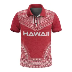 Hawaii Polynesian Tattoo Polo Shirt, Coat of Arms Golf Shirt