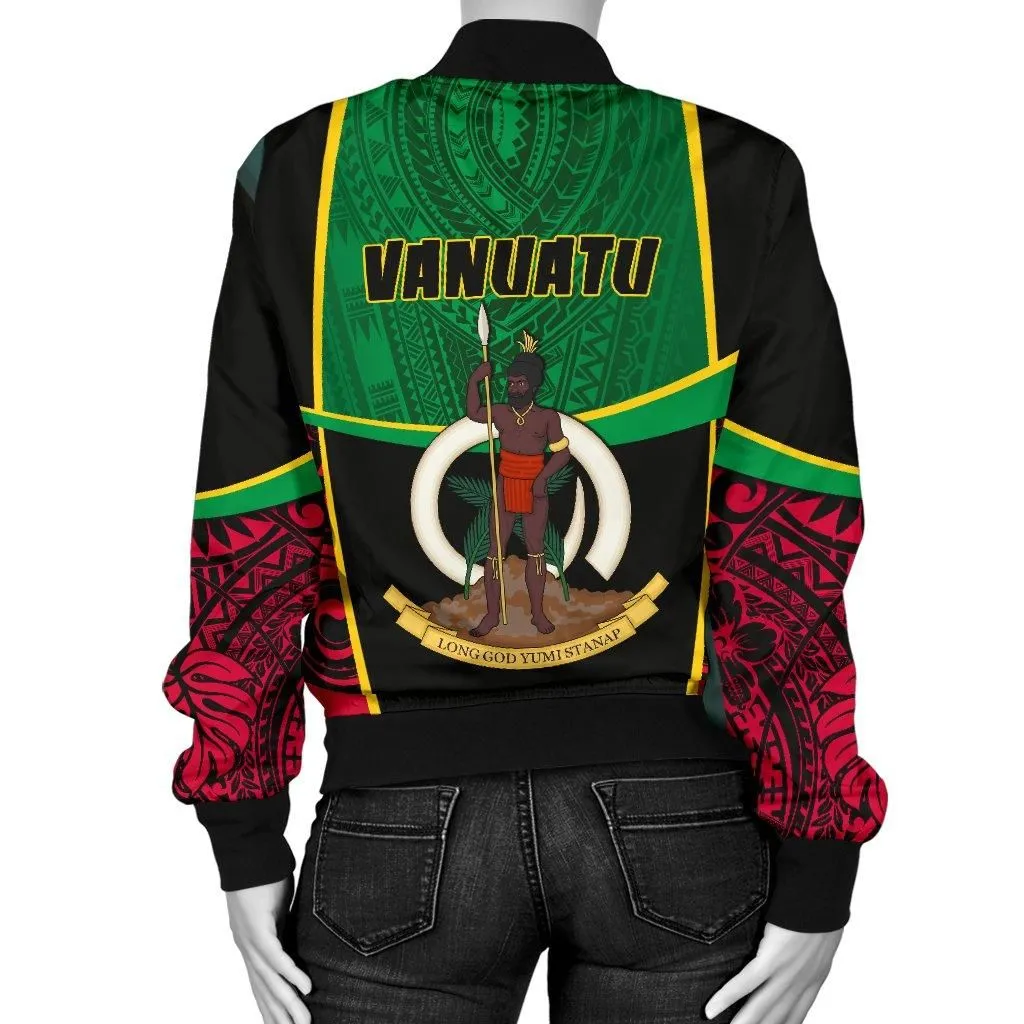 Vanuatu Rugby Womens Bomber Jacket Unique Vibes