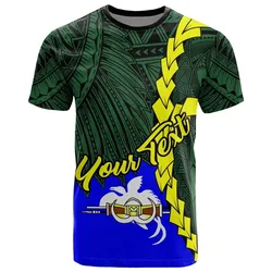 Papua New Guinea Morobe Province Polynesian Custom Personalised T-Shirt - Tribal Wave Tattoo - BN12