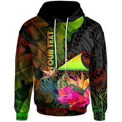 Alohawaii Clothing - Hoodie Tokelau Polynesian Personalised - Hibiscus and Banana Leaves - BN15